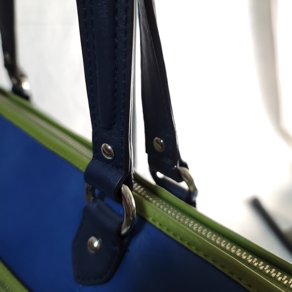 NWOT Coach Smooth Leather color block Tote - Picture 6 of 10